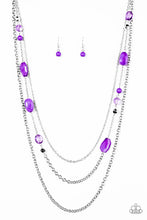 Load image into Gallery viewer, Belize It Or Not Purple Necklace