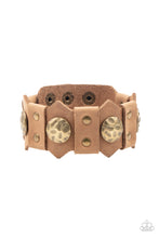Load image into Gallery viewer, Electrified Edge Brown Snap Bracelet