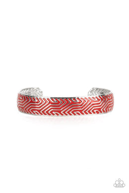 Relic Raider Red Men’s Cuff Bracelet