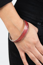 Load image into Gallery viewer, Relic Raider Red Men’s Cuff Bracelet