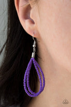 Load image into Gallery viewer, Bora Bombora Purple Seed Bead Necklace