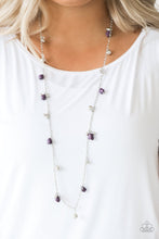 Load image into Gallery viewer, Both Feet on the Ground Purple Necklace