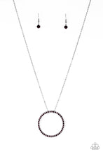 Load image into Gallery viewer, Center of Attention Purple Necklace