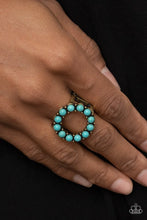 Load image into Gallery viewer, Stone Circles Brass Ring