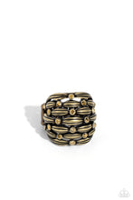 Load image into Gallery viewer, Steadfast Stack Brass Ring