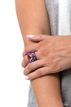Load image into Gallery viewer, Triangle Tryant Purple Ring