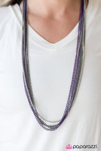 Load image into Gallery viewer, Colorful Calamity Purple Necklace