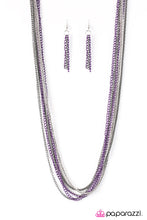 Load image into Gallery viewer, Colorful Calamity Purple Necklace