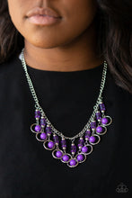 Load image into Gallery viewer, Cool Cascade Purple Necklace