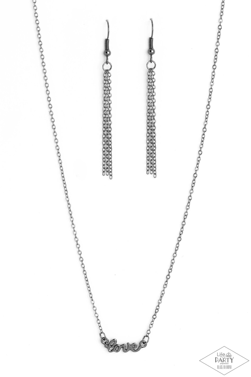 All My Love Black Necklace