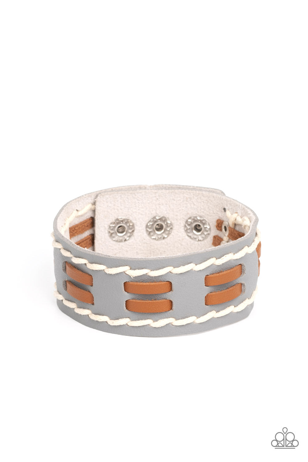 In The Frontier Running Silver Snap Bracelet