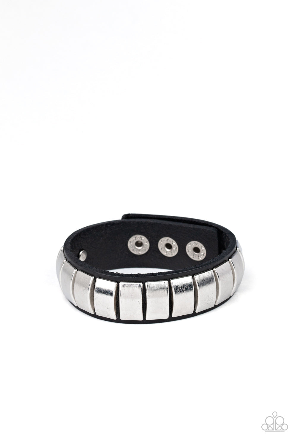 Moto mode Black Snap Bracelet