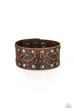 Load image into Gallery viewer, Nature Guide Brown Snap Bracelet