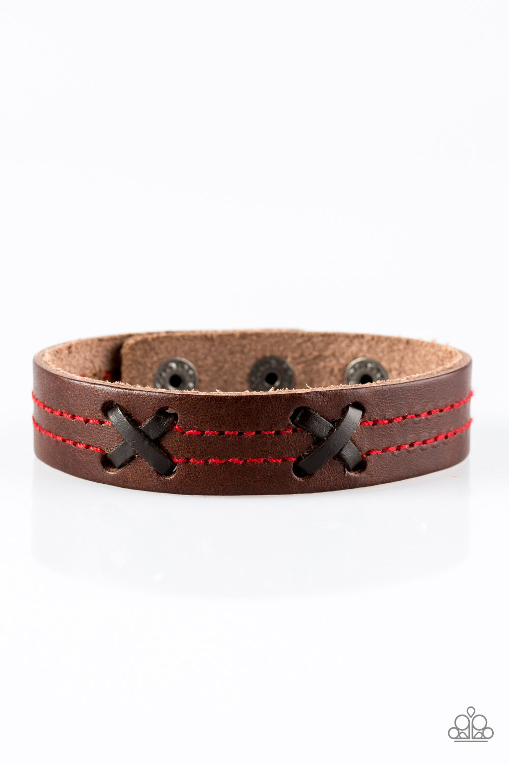 No Place Like Home Plate Brown Snap Bracelet