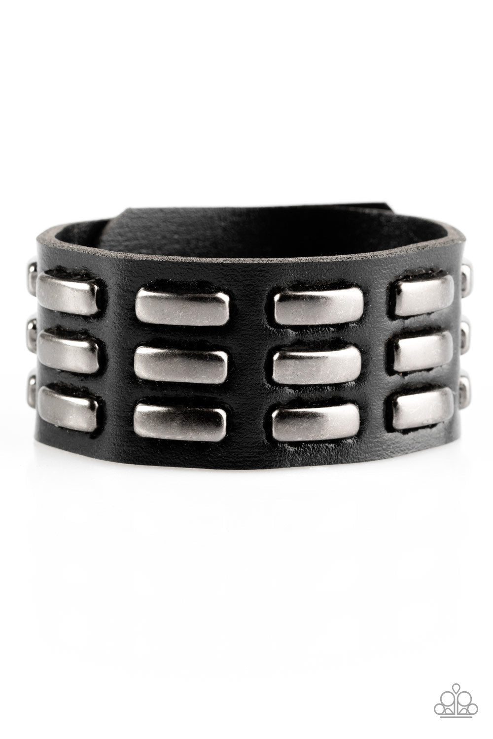On Autopilot Black Snap Bracelet