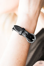 Load image into Gallery viewer, Over and Out Black Buckle Bracelet
