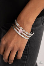 Load image into Gallery viewer, One Of A Kindhearted Pink Bracelet