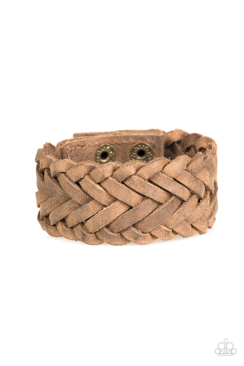 Pirate Port Brown Snap Bracelet