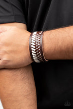 Load image into Gallery viewer, Punk Rocker Road Brown Snap Bracelet