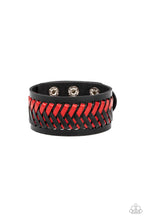 Load image into Gallery viewer, Punk Rocker Road Red Snap Bracelet