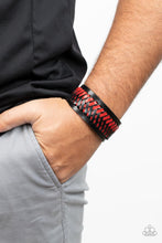 Load image into Gallery viewer, Punk Rocker Road Red Snap Bracelet