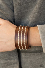 Load image into Gallery viewer, Real Ranchero Brown Snap Bracelet