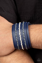 Load image into Gallery viewer, Real Ranchero Blue Snap Bracelet