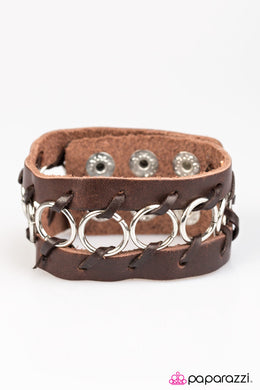 Rebel Revelry Brown Snap Bracelet