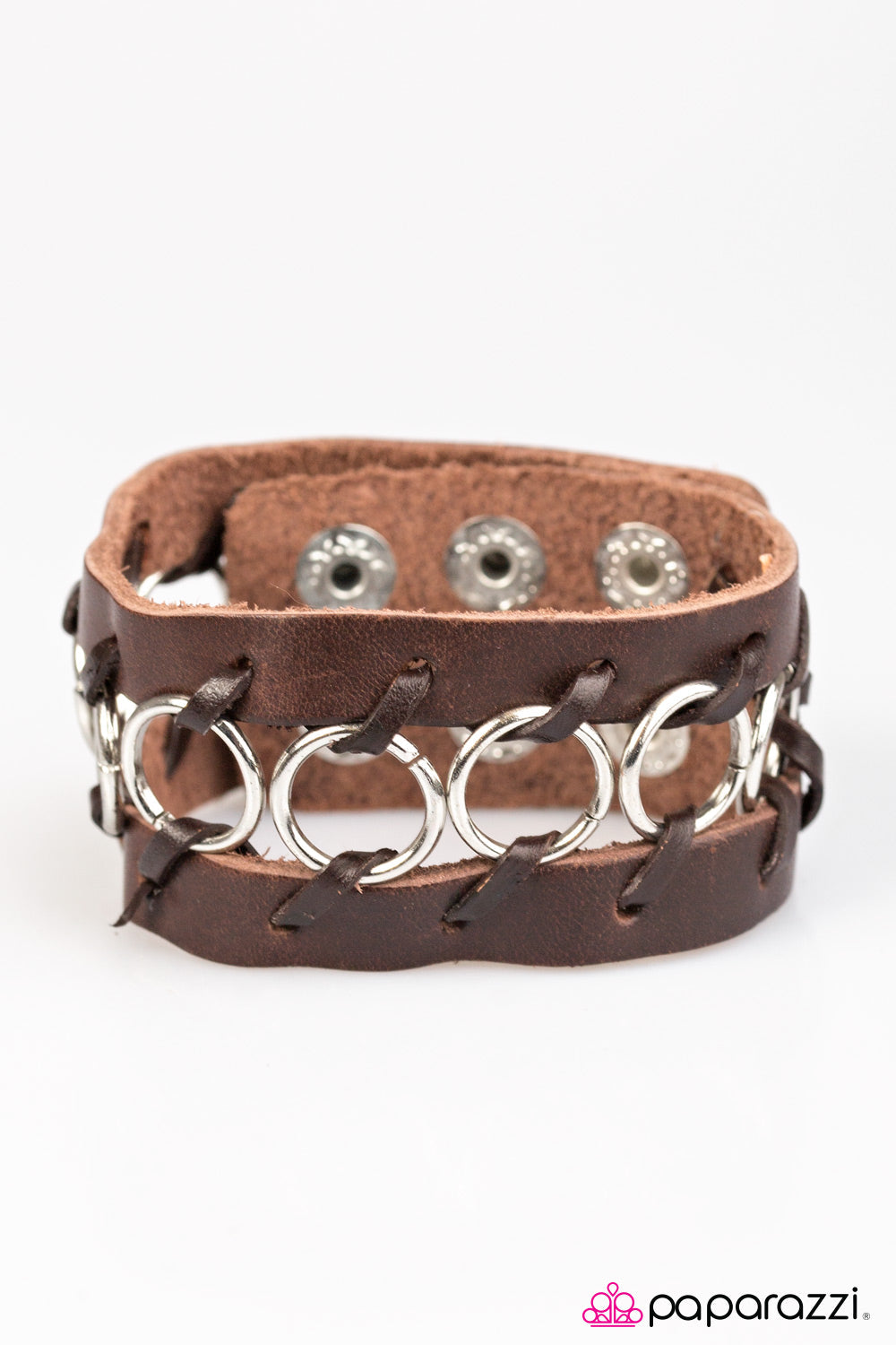 Rebel Revelry Brown Snap Bracelet