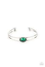 Load image into Gallery viewer, Magnificently Mesmerized Green Bracelet Cuff