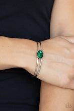 Load image into Gallery viewer, Magnificently Mesmerized Green Bracelet Cuff