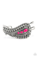 Load image into Gallery viewer, Paisley Prairie Pink Bracelet Cuff