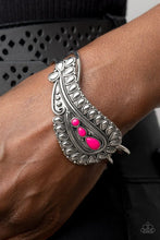 Load image into Gallery viewer, Paisley Prairie Pink Bracelet Cuff