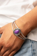 Load image into Gallery viewer, Ethereal Enthusiast Purple Cuff Bracelet