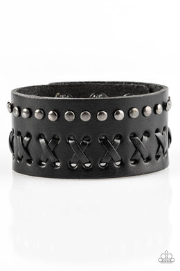 Recklessly Rebel Black Snap Bracelet