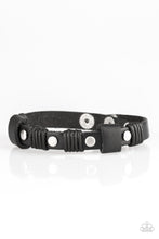 Load image into Gallery viewer, Road Burner Black Snap Bracelet