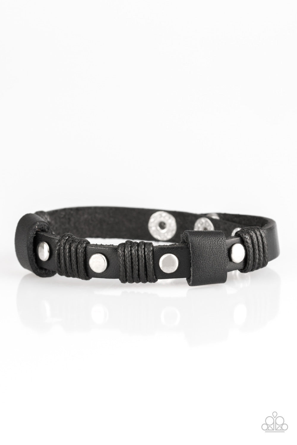 Road Burner Black Snap Bracelet