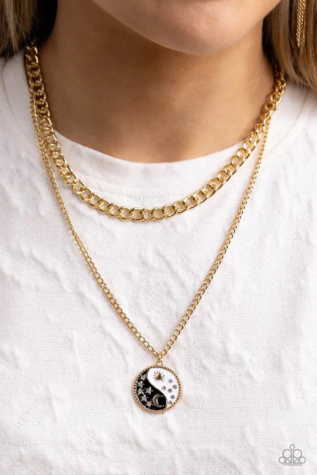 Night and Day Black Necklace