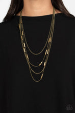 Load image into Gallery viewer, Metallic Monarch Brass Necklace