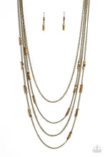 Load image into Gallery viewer, Metallic Monarch Brass Necklace