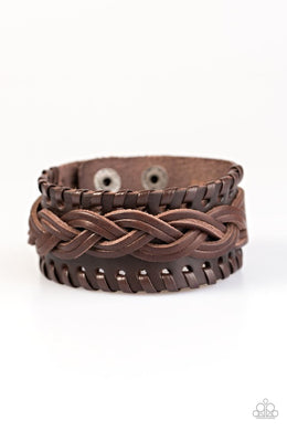 Road Show Brown Snap Bracelet