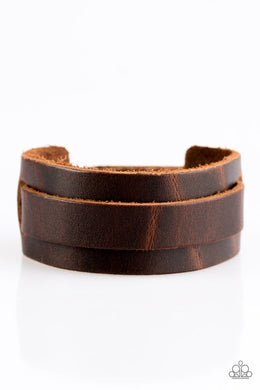 Road Trip Style Brown Snap Bracelet