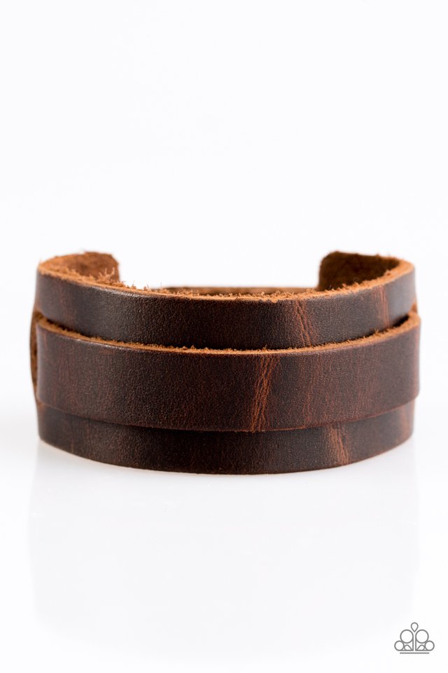 Road Trip Style Brown Snap Bracelet