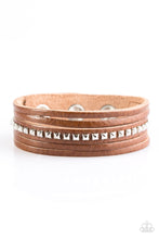 Load image into Gallery viewer, Rogue Rebel Brown Snap Bracelet