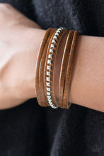 Load image into Gallery viewer, Rogue Rebel Brown Snap Bracelet