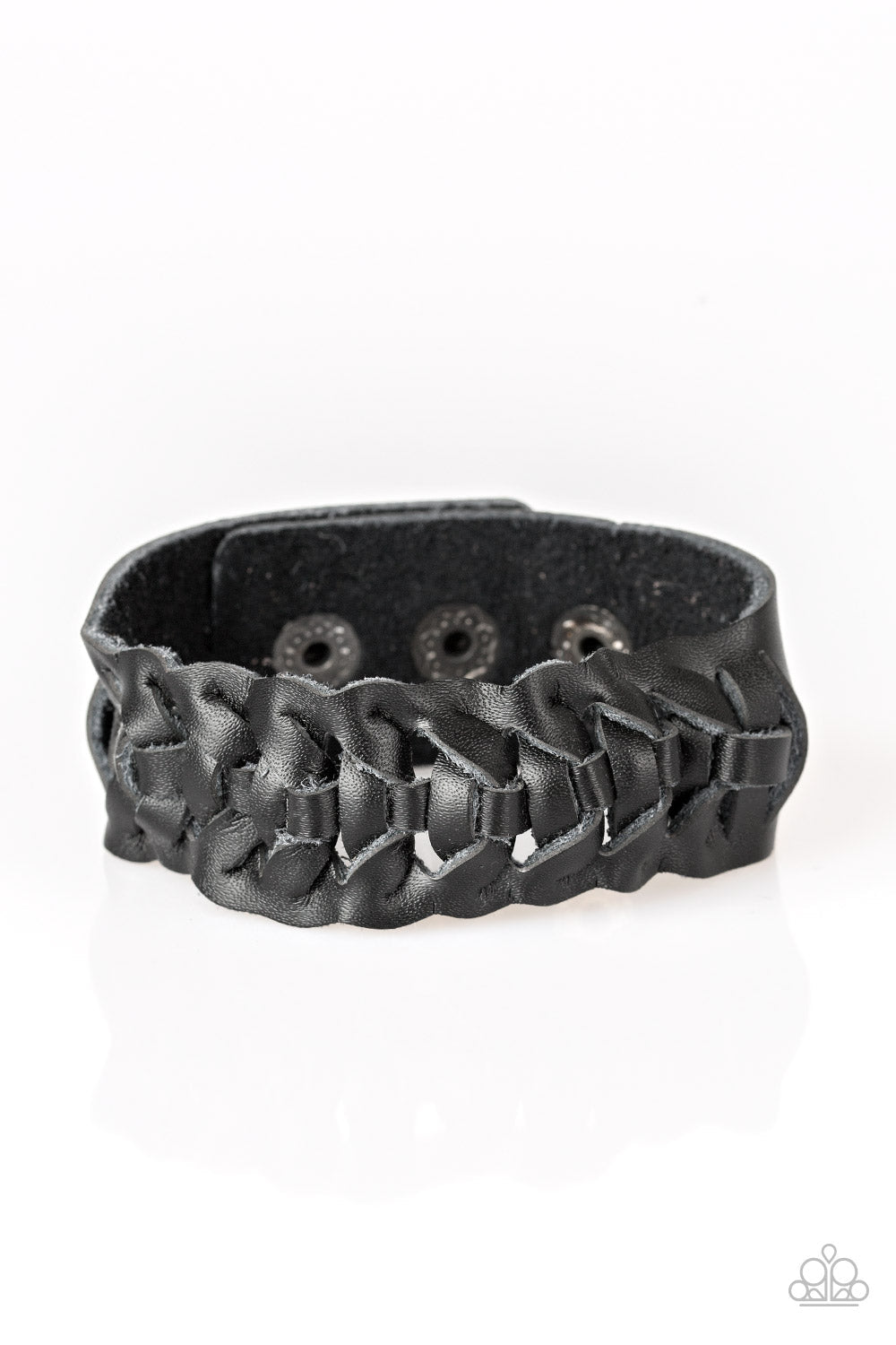 Rustle Up Black Snap Bracelet
