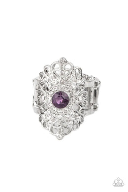 Dining with Royalty Purple Ring