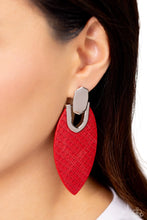 Load image into Gallery viewer, Wildly Workable Red Leather Earrings