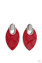 Load image into Gallery viewer, Wildly Workable Red Leather Earrings