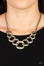 Load image into Gallery viewer, Bombshell Bling Brass Necklace